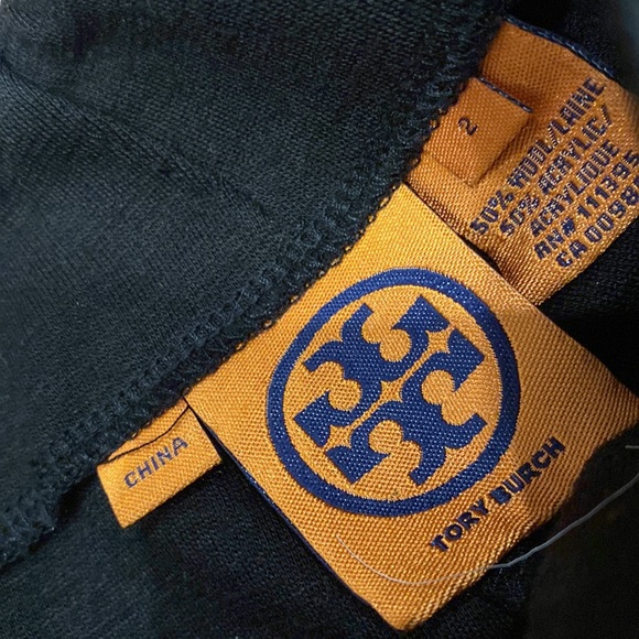 Tory Burch sailor front buttons soft stretch flare pants - Picture 5 of 11